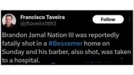 Brandon was rushed to the hospital but later died (Image via Francisco Taveira/X)